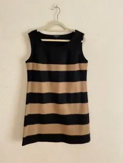 INDIVI 袖なしミニワンピース Mサイズ ボーダー