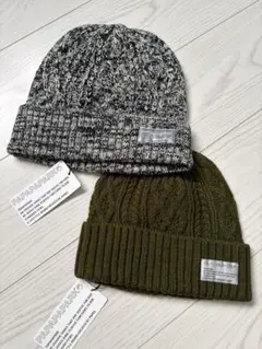 【新品未使用】キッズ　ニット帽　２点セット　まとめ売り　パパパパーク