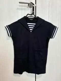 COMME CA ISM セーラーカラー 半袖カットソー