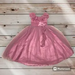 ◆キッズドレス　ピンク　140サイズ　発表会などに◆