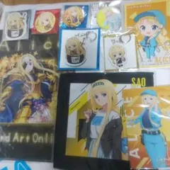 ソードアート・オンライン アリス 缶バッジ アクリルキーホルダー マルイ 特典