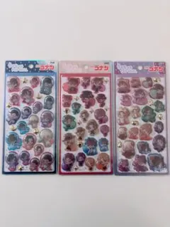 正規品　名探偵コナン うるちゅるポップシール 3個セット