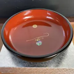 輪島塗　菓子器 鈴蒔絵 菊紋 漆器