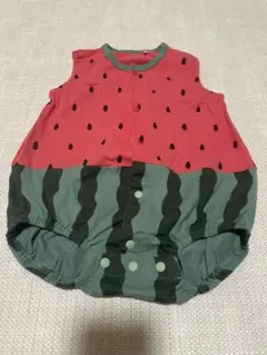 西松屋 スイカ柄 ロンパース 60〜70cm ベビー
