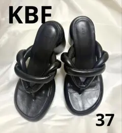 ❤️美品KBF トングサンダル ブラック 厚底　37のサムネイル
