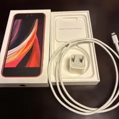 空き箱 Apple iPhone SE (赤) 64GBと USB電源アダプタ