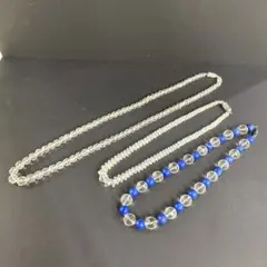 ◼️水晶 クリスタル ネックレス 3点 レディース
