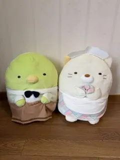 すみっコぐらし　ぺんぎん？・ねこBIGぬいぐるみ　2体セット