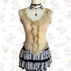 y2k 海外ギャル フェアリーグランジ レース ゴスロリ 韓国 トップス