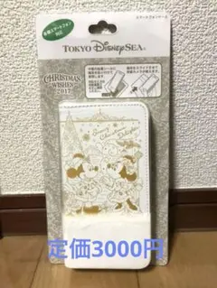新品未使用　ディズニーリゾート　ディズニークリスマス　スマホケース　手帳型