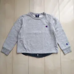チャンピオン　裏起毛トレーナー　トレーナー　グレー　暖かトレーナー　長袖