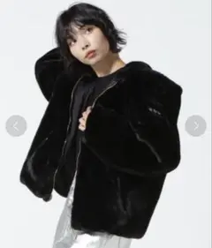 TATRAS YUMOLA ブラック ファーコート　サイズ1 ユモラ