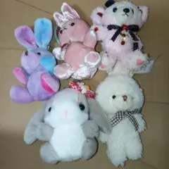 ぬいぐるみ マスコット 5点セット