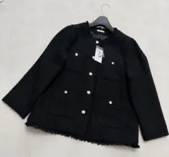 新品タグ付 ジャケット ブラックのサムネイル