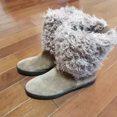 キスコ　ショートブーツ　ファー