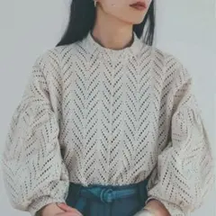 clane トップス CUT EMBROIDERY TOPS