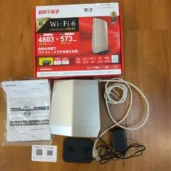 ジャンク】BUFFALO Wi-Fi6ルーター WSR-5400AX6/NMB - メルカリ