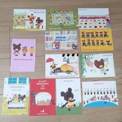 くまのがっこう　ポストカード　12枚セット