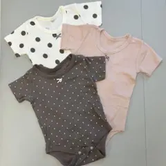 西松屋 ベビー用　半袖ロンパース肌着 3点セット 70cm