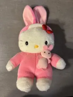 ハローキティ ぬいぐるみ サンリオ うさぎ 着ぐるみ　1998年　キティちゃん