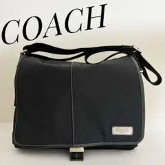COACH ブラック ショルダーバッグ 大容量 70443