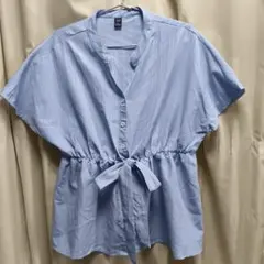 SHEIN CURVE ストライプ 半袖シャツ 1XLのサムネイル