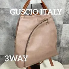 美品＊ GUSCIO グッシオ　3WAY ショルダーバッグ