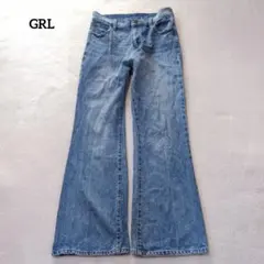 그레일 데님 팬츠 플레어 부츠컷 와이드 청바지 지판