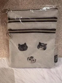 新品　カルディ　2026ネコの日バッグ3段マルチポーチ