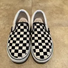 Vans チェッカーパターン スリッポン 22.5cm