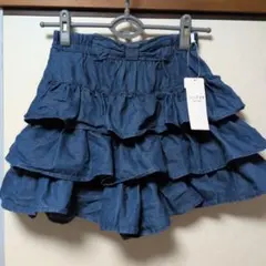 anyFAM デニムフリル　キュロットスカート 150