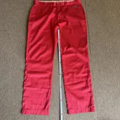 アディダス　ゴルフパンツ　赤