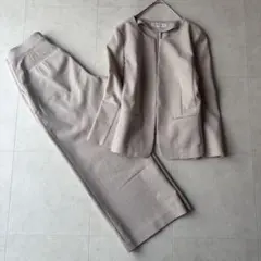 美品　ナチュラルビューティーベーシック セットアップ パンツスーツ M 洗える