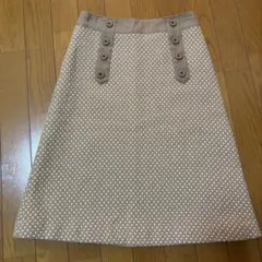 perle peche ウールスカート