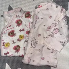 スージーズーとケアベアのロンパース・カバーオールセット