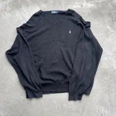 90s polo ralph laurenラルフコットンニットtech系Y2K