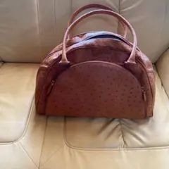イタリア製crocoluxオーストリッチのベージュのバッグ❣️