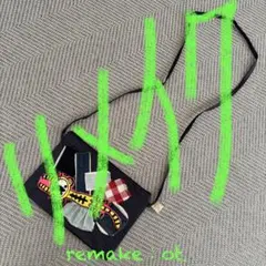 ◾️りめいく◾️とら　タイガー　ワッペン　デニムパッチ　ミニポシェット　サコッシュ