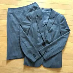 洋服の青山 ANCHOR WOMAN パーソンズ グレーストライプスーツ