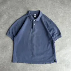 90s〜00s ギャップ 無地ポロシャツ ソリッノームコア 鹿の子