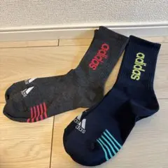 adidas ソックス グレー ネイビー