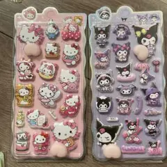 ハローキティ・マイメロディ シール2シートセット