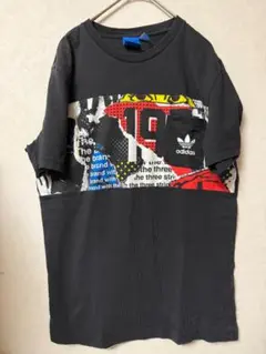 #3615 adidas オリジナルス グラフィック切替ポケットTシャツ J/M