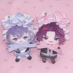 にじぱぺ にじぱぺっと ヘッドドレス 猫耳 水色 ピンク ぬい服 10cmぬい