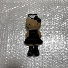 ハローキティ スタイルアップマスコット ブラック 足長キティ 日焼けキティ