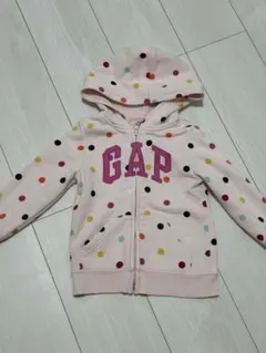 GAP ドット柄 フード付きトレーナー