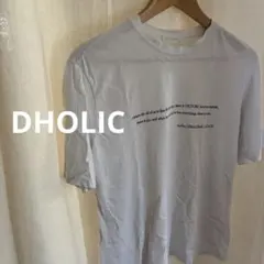 夏物処分DHOLICプリントTシャツFree白小さめTシャツ好きにのサムネイル