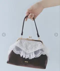 レーストリムがま口バッグのサムネイル