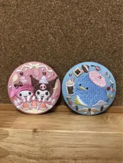 即購入〇) サンリオ 刺繍缶バッジ Biscuit3