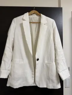 ZARA ホワイト テーラードジャケット Sサイズ